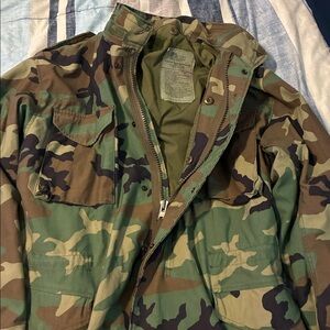 Vintage Camouflage Military Jacket